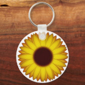 Zonnebloem knop sleutelhanger (Voorkant)