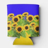 Zonnebloem Koelbox Oekraïense vlag kleuren Freedom Blikjeskoeler (Achterkant)