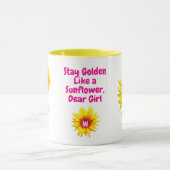 Zonnebloem Koffie Mok Gift voor Meisjes (Unique Qu (Midden)