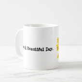 zonnebloem koffiemok (Voorkant links)