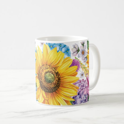 Zonnebloem Koffiemok (Voorkant rechts)