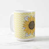 "Zonnebloem" Koffiemok (Voorkant links)
