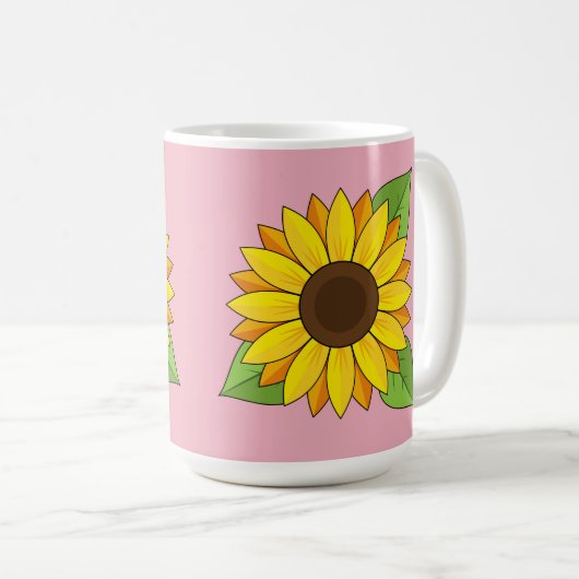 Zonnebloem Koffiemok (Voorkant rechts)