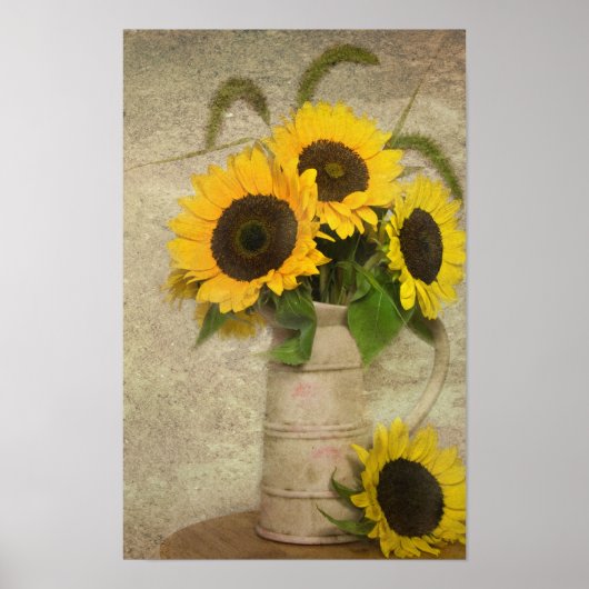 Zonnebloem Kracht Poster (Voorkant)