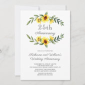 Zonnebloem Krans 25e Jubileumfeest Kaart (Voorkant)