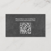 Zonnebloem krijtbord bruiloft website invoegen informatiekaartje (Achterkant)