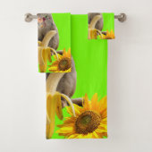 Zonnebloem Kuifkeuken en keukendoekjes Bad Handdoek (Insitu)