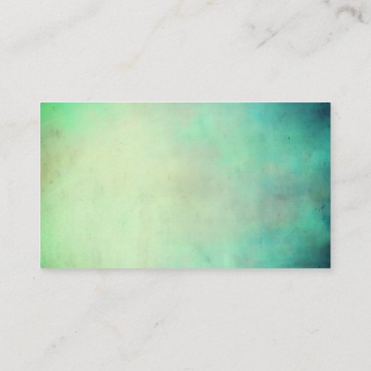 zonnebloem kunst aangepast visitekaartje blauw en  (Achterkant)