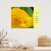 Zonnebloem kunst Aangepaste bericht prints Zonnebl (Keuken)