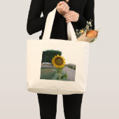 Zonnebloem Kunst Afdrukken Grote Tote Bag (Voorkant (product))