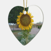 Zonnebloem Kunst Afdrukken Keramisch Ornament (Links)