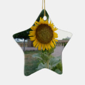 Zonnebloem Kunst Afdrukken Keramisch Ornament (Rechts)