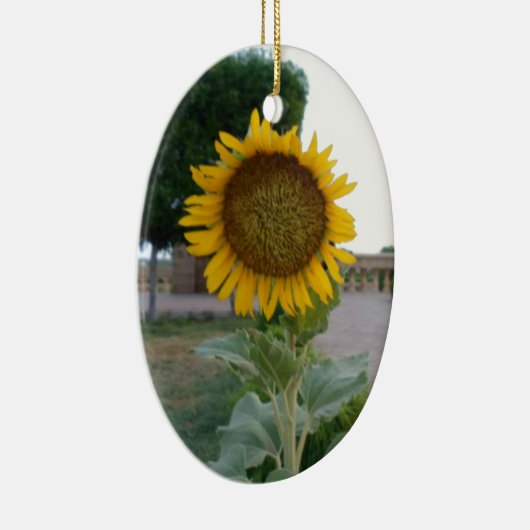 Zonnebloem Kunst Afdrukken Keramisch Ornament (Rechts)