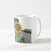 Zonnebloem Kunst Afdrukken Koffiemok (Voorkant rechts)