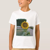 Zonnebloem Kunst Afdrukken T-shirt (Voorkant)