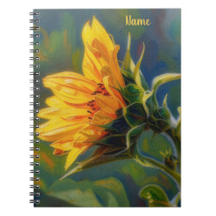 Zonnebloem Kunst Bloem Notitieboek Journaal Person