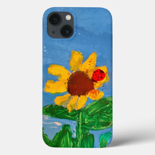 Zonnebloem "Kunst door kinderen" Case-Mate iPhone Case (Achterkant)