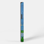 Zonnebloem "Kunst door kinderen" iPhone Hoesje (Rechterkant)