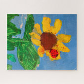 Zonnebloem "Kunst door kinderen" Legpuzzel (Horizontaal)