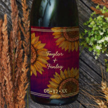 Zonnebloem Kunst Landelijke Burgundy Persoonlijke 