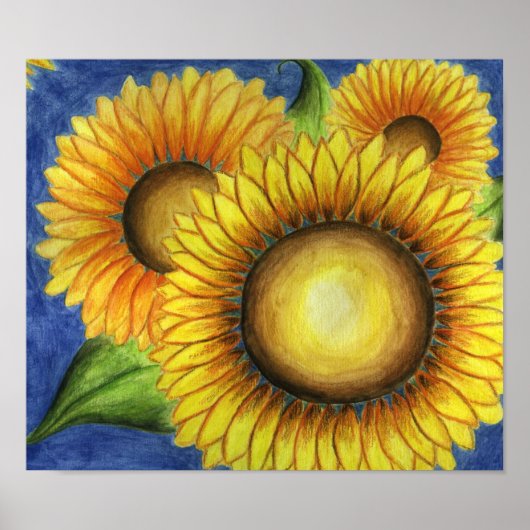 Zonnebloem Kunst Poster (Voorkant)