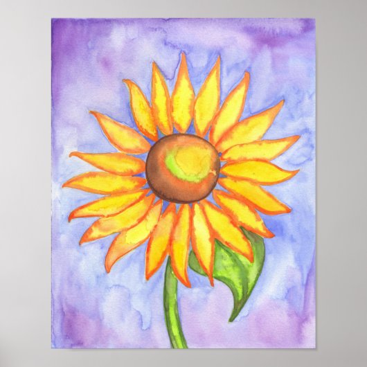 Zonnebloem Kunst Poster Print (Voorkant)