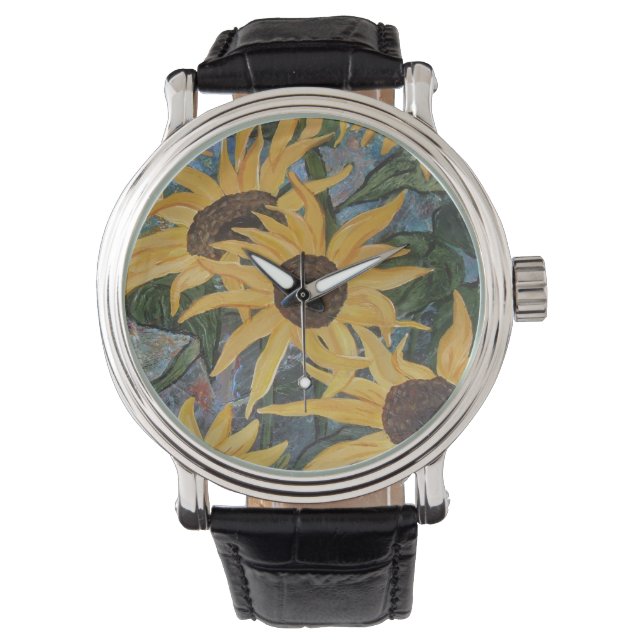 Zonnebloem Kunsthorloges Horloge (Voorkant)