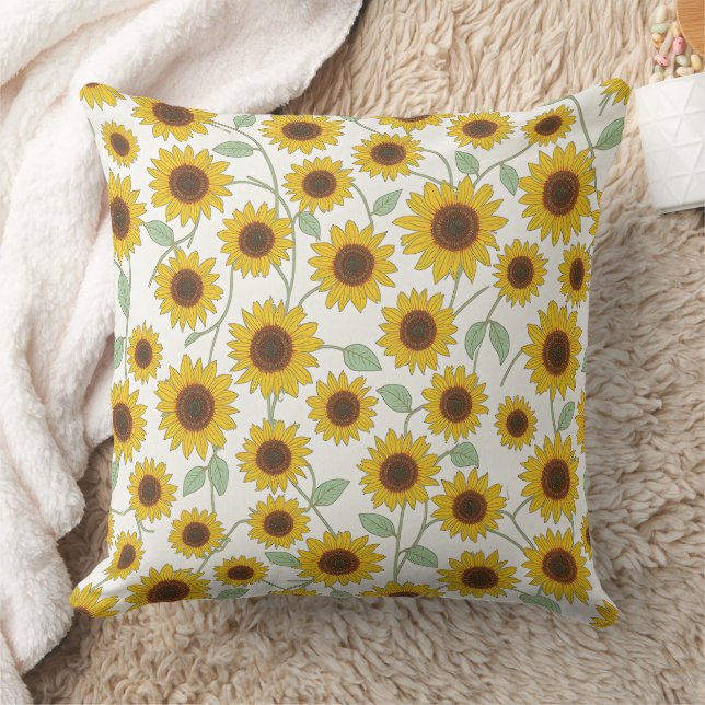 Zonnebloem kussen (Deken)
