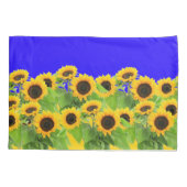 Zonnebloem kussen Hoesje Oekraïense vlag kleuren Kussensloop (Achterkant)