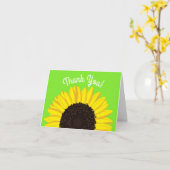 Zonnebloem Kute Dank je voor de eerste verjaardag  Kaart (Gele Bloem)