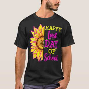 Zonnebloem Laatste Dag van schoolleraar Eind Jaar T-shirt