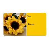 Zonnebloem Label (Voorkant)