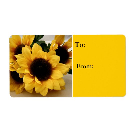 Zonnebloem Label (Voorkant)