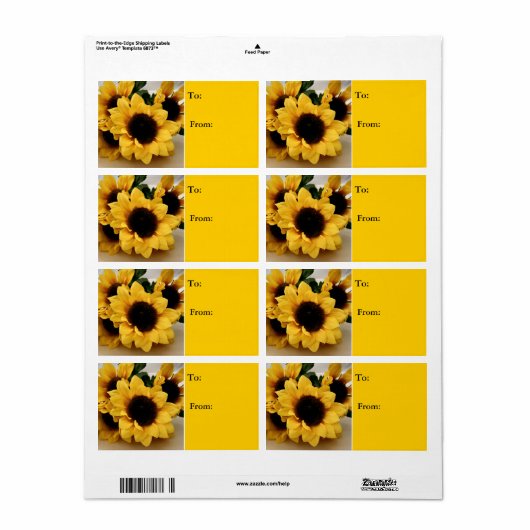 Zonnebloem Label (Full Sheet)