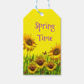 Zonnebloem Labels Butterfly Cadeaulabel (Voorkant)
