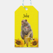 Zonnebloem Labels Floral Cadeaulabel (Voorkant)