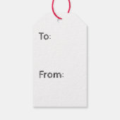 Zonnebloem Labels Floral Paard Happy Birthday Cadeaulabel (Achterkant)