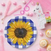 Zonnebloem Ladybug op Buffalo Play Papieren Bordje (Feest)