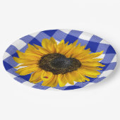 Zonnebloem Ladybug op Buffalo Play Papieren Bordje (Gekanteld)