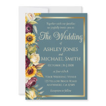 Zonnebloem Land Elegantie Bruiloft