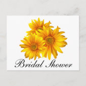 Zonnebloem Land Geel Bloemen Vrijgezellenfeest Uitnodiging Briefkaart (Voorkant)