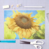 Zonnebloem Land Rustige gele Waterverf Tissuepapier (Craft)