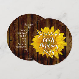  Zonnebloem Land Verjaardagsfeest Kaart