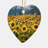 Zonnebloem Landschap Flowers Yellow Keramisch Ornament (Links)