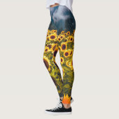 Zonnebloem Landschap Flowers Yellow Leggings (Links)