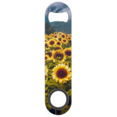 Zonnebloem Landschap Flowers Yellow Speed Flessenopener (Voorkant)