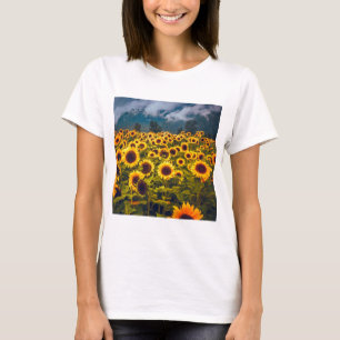 Zonnebloem Landschap Flowers Yellow T-shirt