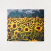 Zonnebloem Landschap Flowers Yellow Wandkleed (Voorkant (horizontaal))