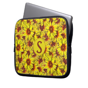 Zonnebloem Laptop Hoes Elektronica Zak