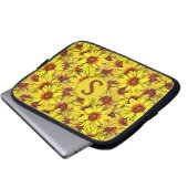 Zonnebloem Laptop Hoes Elektronica Zak (Voorkant onderkant)